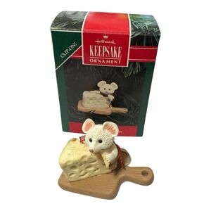 Hallmark Keepsake Ornament 1992 Merry Swiss Mouse Vintage
